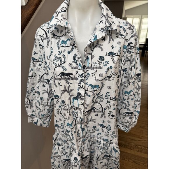 Tyler Boe Cute Cotton Dress Medium - Picture 2 of 4